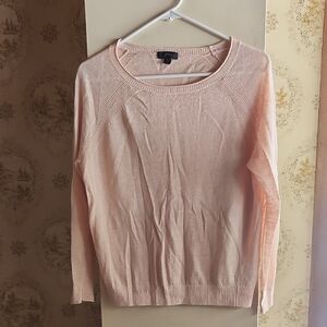 J. Crew Pale Pink Scoop Neck Sweater NWOT Small